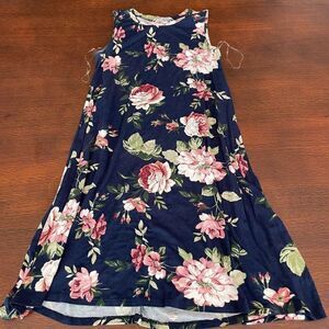 Vertiche Floral T-Shirt Dress Sleeveless M